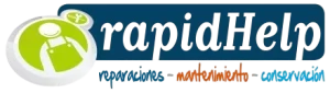 Logotipo de RapidHelp, empresa de reformas y servicios integrales en Guadalajara
