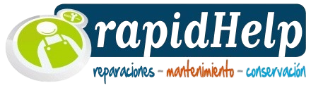 Logotipo de RapidHelp, empresa de reformas y servicios integrales en Guadalajara